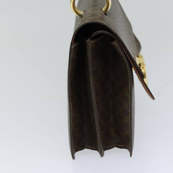 CELINE Macadam Canvas Hand Bag PVC Brown Auth 76087 - Picture 4 of 16
